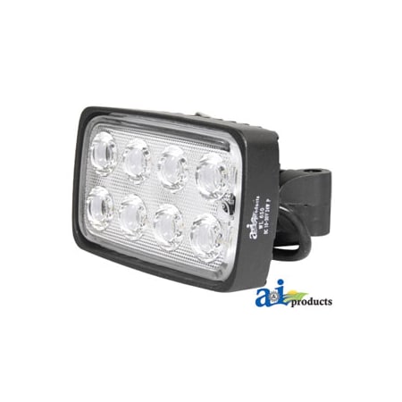 A & I Products Work Lamp, LED; Rectangle, Trapezoid, Side Mount 7" x5" x4" A-WL650